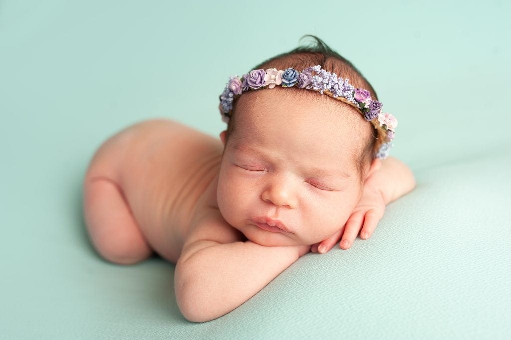bromley, kent, created by carli, lilac headband, boho baby, newborn pictures, baby girl, mint, ashleigh shea photography,