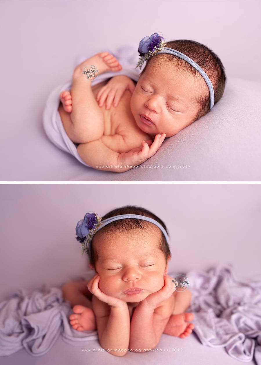 Lilac, Composite Image, Newborn Safety, Ivy and Nell, Ashleigh Shea Photography, Darcy, Petts Wood, Newborn Bromley
