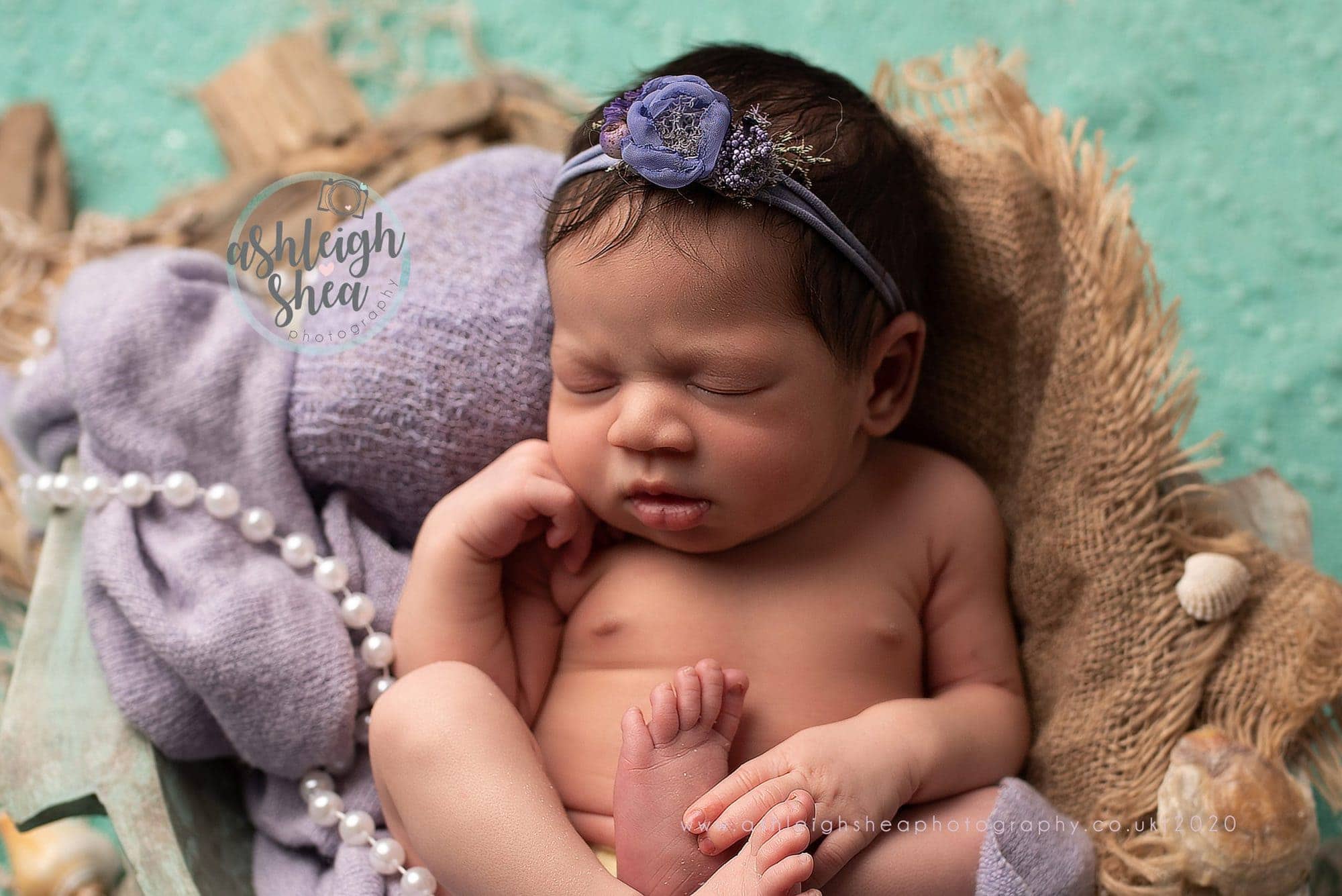 Baby Girl, Newborn Pictures, Ashleigh Shea Photography, Little Mermaid, 