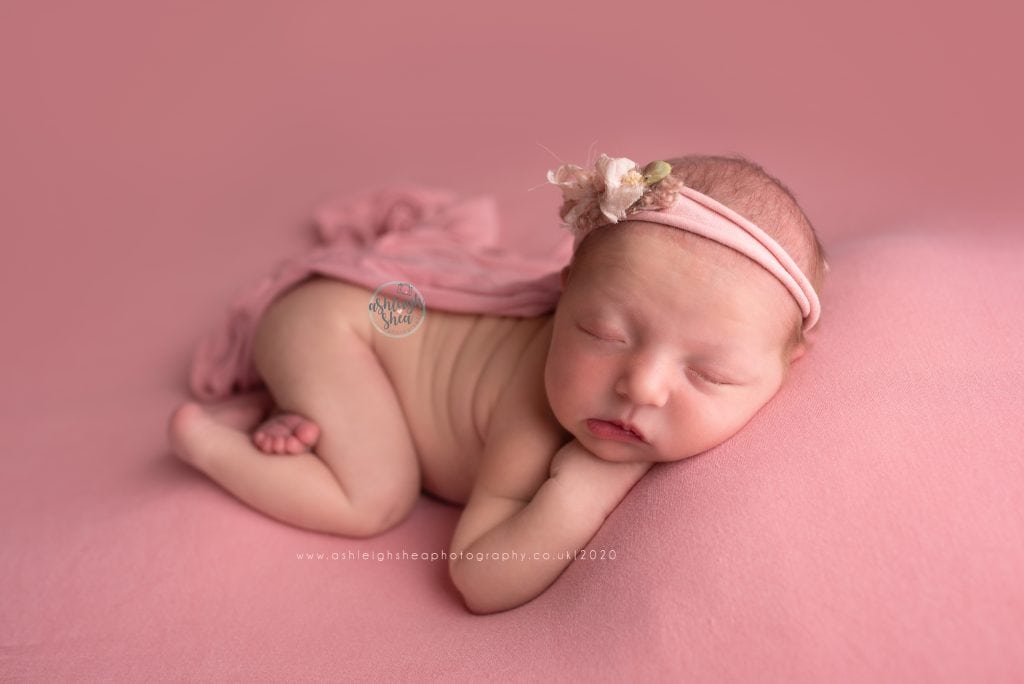 Pink, Newborn, Baby Girl, Bromley, Kent, Ashleigh Shea Photography,