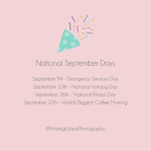 national september days, september baby, back to school